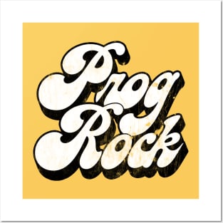 Prog Rock - Vintage Look Progressive Rock Lover Gift Posters and Art